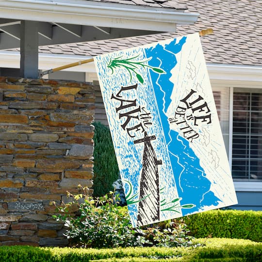 Life is Better at the Lake Doormat